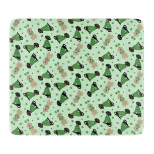 Planche À Découper Joyeux Chiens du Labrador Jour de la Saint Patrick