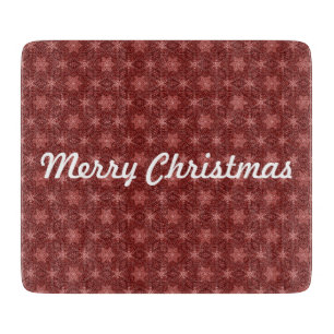 Planche À Découper Joyeux Noël Bourgogne Country Star Motif