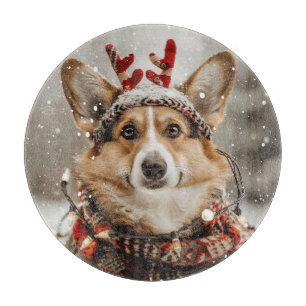 Planche À Découper Joyeux Noël Pembroke Welsh Corgi Chien