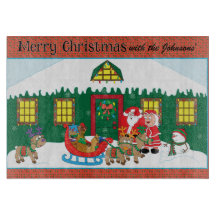 Joyeux Noël Père Noël Mme Claus Renne