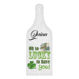 Planche À Découper Joyeux tableau de coupe en verre de la Saint Patri