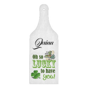 Planche À Découper Joyeux tableau de coupe en verre de la Saint Patri