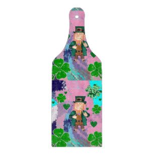 Planche À Découper Joyeux tableau de coupe en verre de la Saint Patri