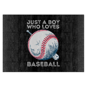Planche À Découper Juste un garçon qui aime le baseball