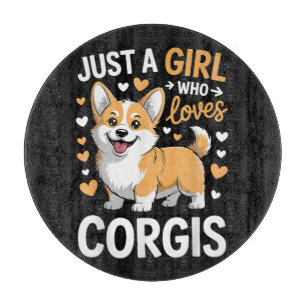 Planche À Découper Juste une fille qui aime les Corgis