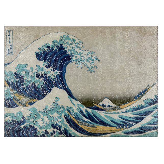 Planche À Découper Katsushika Hokusai - La Grande vague au large de K (Devant)