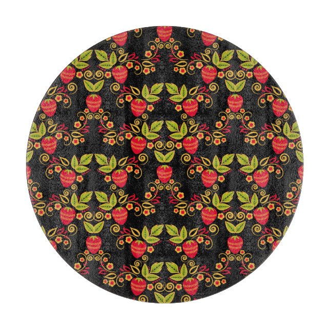 Planche À Découper Khokhloma Russian Berries : Style traditionnel (Devant)