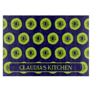 Planche À Découper Kitchen à motifs de tranches de fruits de Kiwi