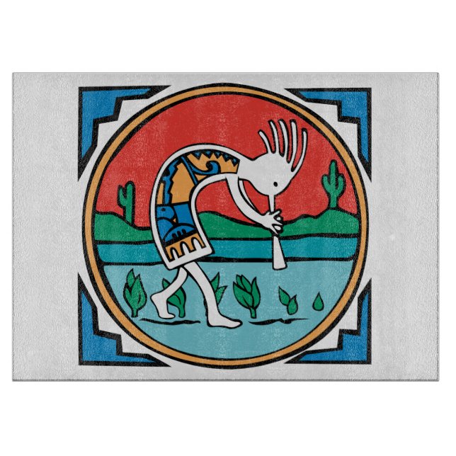 Planche À Découper Kokopelli indien indigène (Devant)