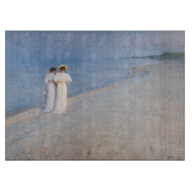 Planche À Découper Kroyer - Soirée d'été sur Skagen Beach (Devant)