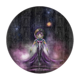 Planche À Découper La Beauté De Trilia Fractal Art Portrait