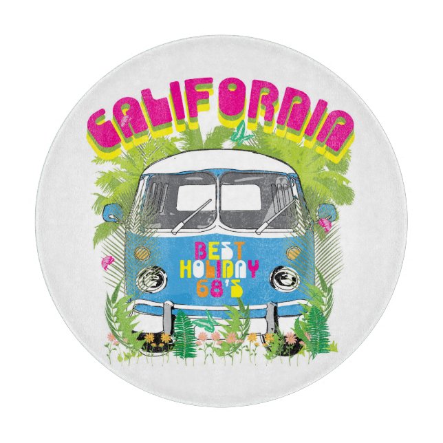 Planche À Découper La Californie surfant Van (Devant)