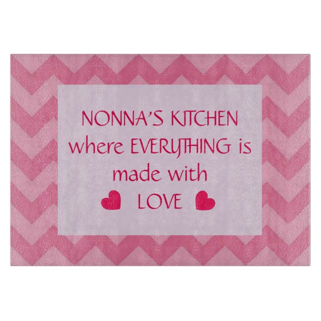Planche À Découper La cuisine de Nonna personnalisable (Devant)