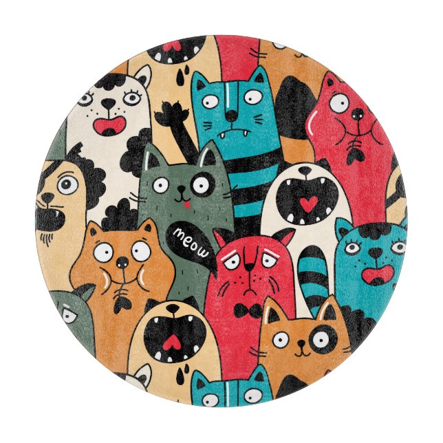 Planche À Découper La foule des chats (Devant)