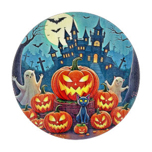 Planche À Découper La nuit d'Halloween : Art amusant et effrayant