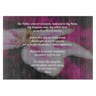 Planche À Découper La prière du Seigneur Notre Père Clematis