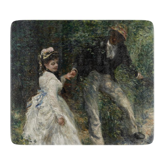 Planche À Découper La Promenade Renoir Couple Walking Peinture Art (Devant)