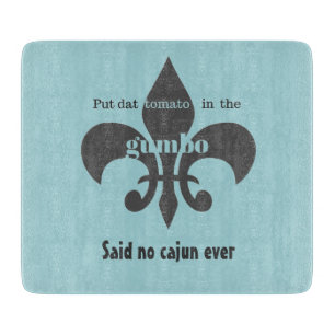 Planche À Découper La tomate dans le gombo n'a indiqué aucune planche