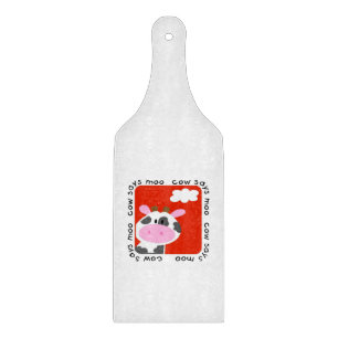 Planche À Découper La vache indique le MOO