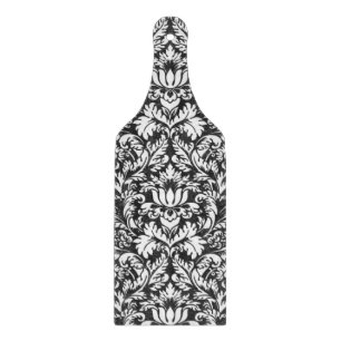 Planche À Découper Lace noir blanc Damas Brocade