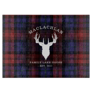Planche À Découper Lake House Plaid Tartan Clan MacLachlan Famille