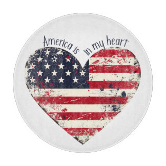 Planche À Découper L'Amérique patriotique est dans mon coeur