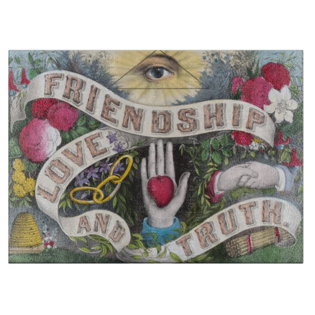 Planche À Découper L'amitié et la force (Devant)