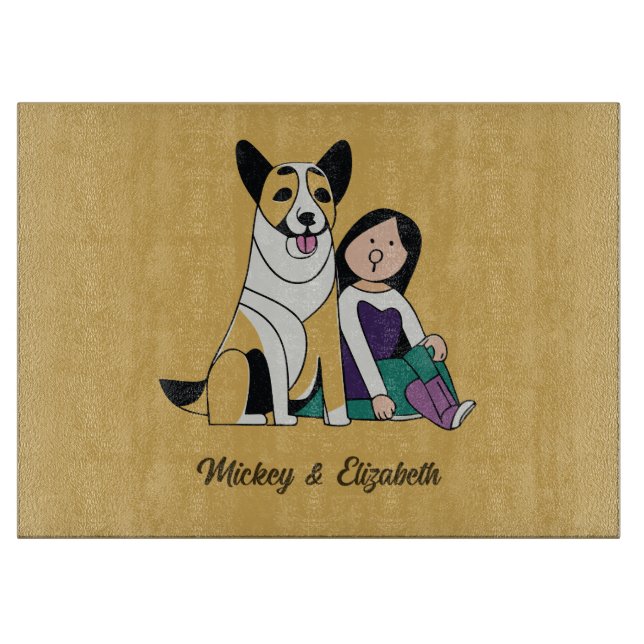 Planche À Découper L'amour du chien (Devant)