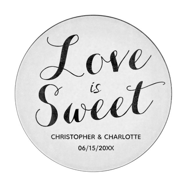 Planche À Découper L'amour personnalisé est doux (Devant)