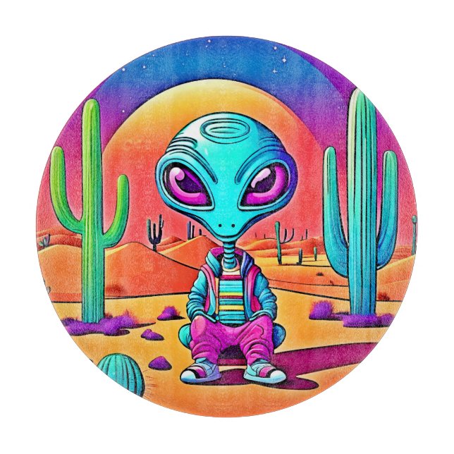 Planche À Découper L'art Alien de Desert Chillin (Devant)