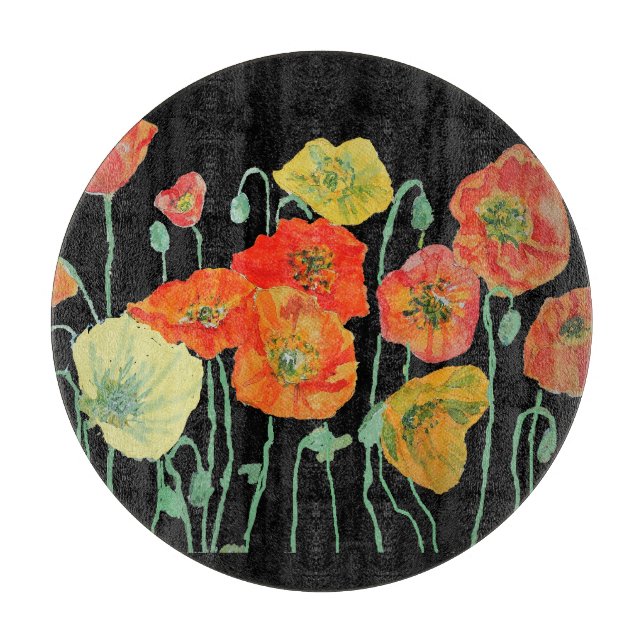 Planche À Découper L'art des papillons orange et noirs (Devant)