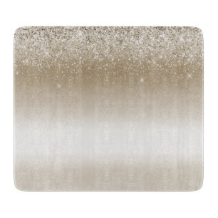 Planche À Découper Lavage de bride pailleté or crème