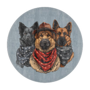 Planche À Découper Le 4 Juillet Chiens De Berger Allemands