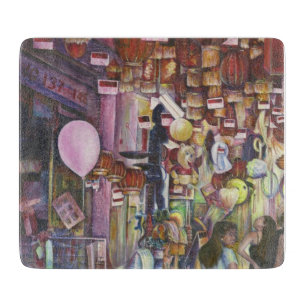 Planche À Découper Le ballon rose soleil et lune, Singapour