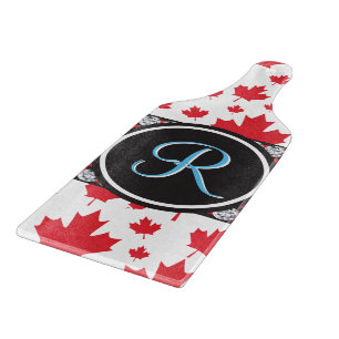 Planche À Découper Le Canada marque le monogramme budgétaire Abstrait