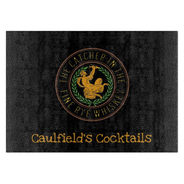 Planche À Découper Le catcher dans la fine seigle Whisky Thème littér (Devant)
