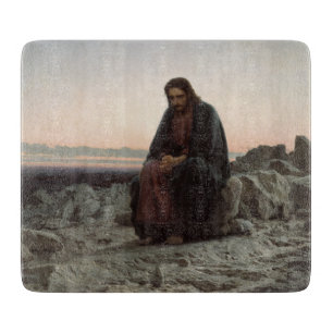 Planche À Découper Le Christ dans le désert (par Ivan Kramskoi)