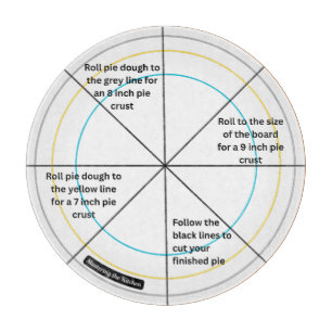 Planche À Découper Le Guide de Service Rond Precision Pie & Pizza