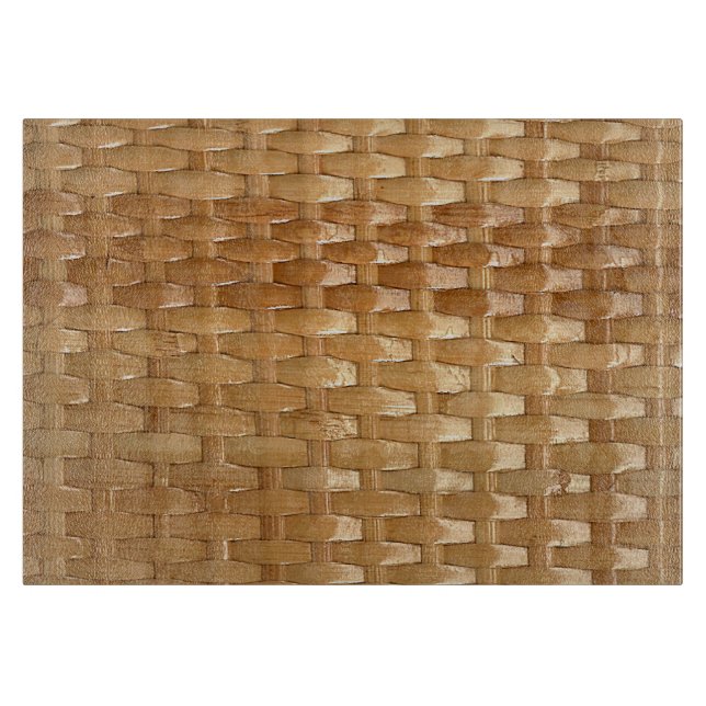 Planche À Découper Le look de laque en osier Basketweave Texture (Devant)