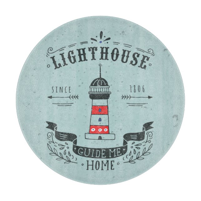 Planche À Découper Le phare me guident l'affiche à la maison (Devant)