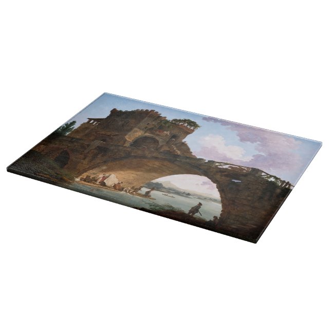 Planche À Découper Le Ponte Salario par Hubert Robert (Coin)