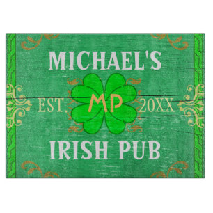 Planche À Découper Le Pub irlandais créent votre propre barre à la