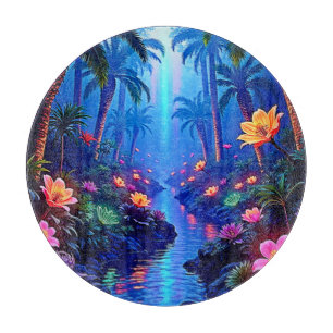 Planche À Découper Le rêve enchanté de la forêt de la rivière Vibrant