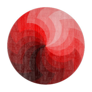 Planche À Découper Le rouge rond coince le conseil de taille du verre