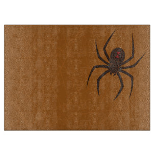 Planche À Découper Le tableau de coupe en verre de l'araignée