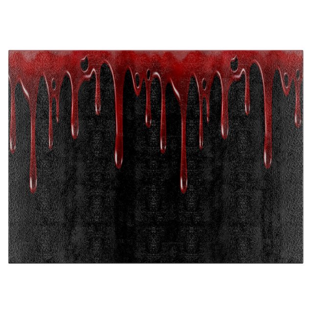 Planche À Découper Lecteurs de sang tombés Noir (Devant)