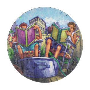 Planche À Découper Lecture en été