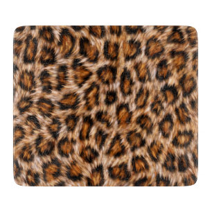 Planche À Découper Leopard Jaguar Chat fourrure Brown Motif-24609