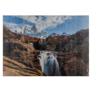 Planche À Découper Les cascades   Fitz Roy Mountain, Argentine