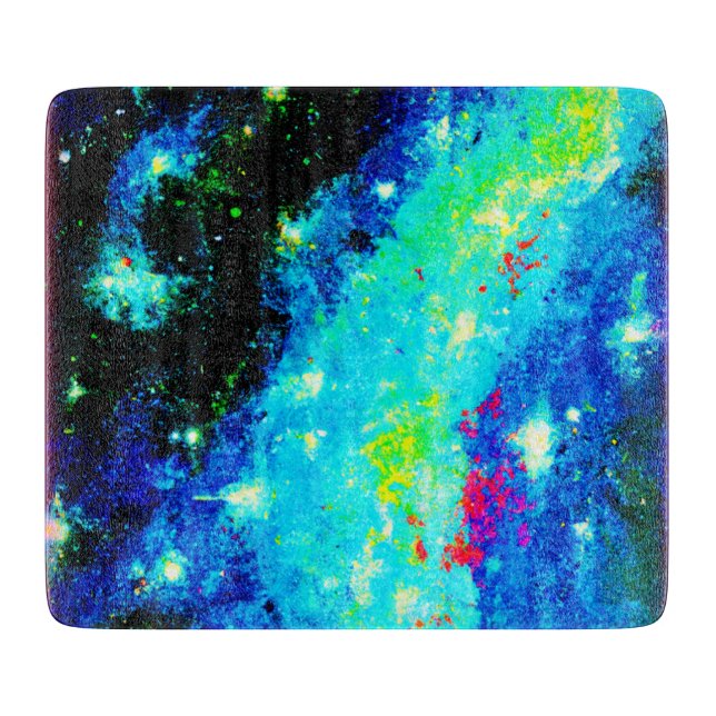 Planche À Découper Les conceptions cosmiques nébuleuses et spatiales. (Devant)